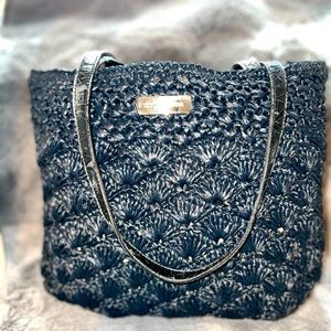 Vintage Dolce & Gabbana small straw tote.